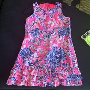 Lilly Pulitzer pink & blue dress ( with shorts)